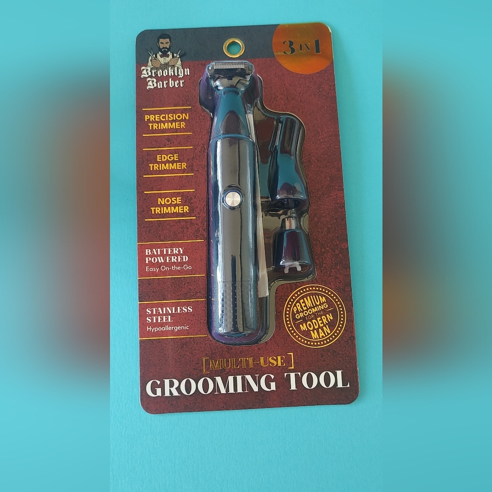Grooming Tool Multiuser Brooklyn Barber 3 In 1 For Modern Man Nose Trimmer New